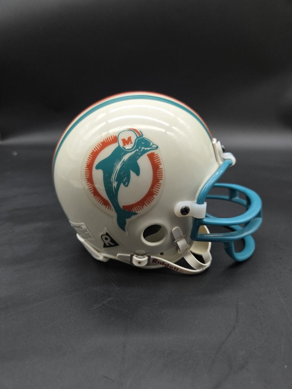 Riddell NFL MINI helmet 3 5/8 American FOOTBALL HELMET Miami Dolphins
